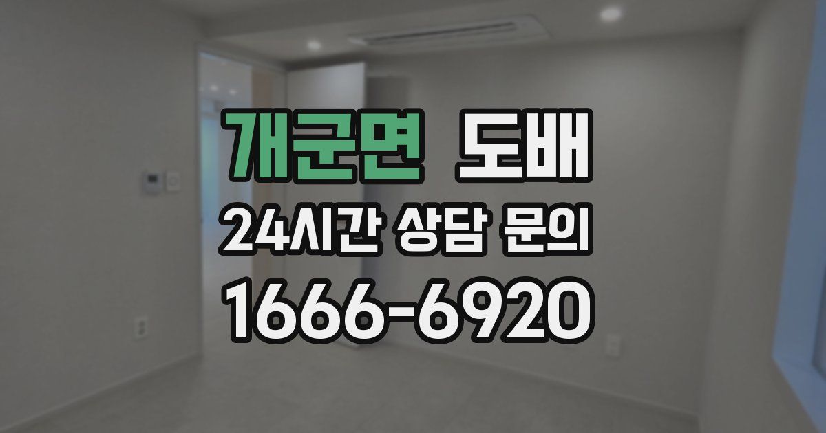 개군면 도배
