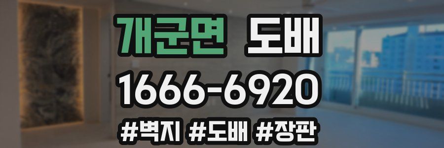 개군면 도배