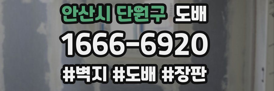 안산시 단원구 도배
