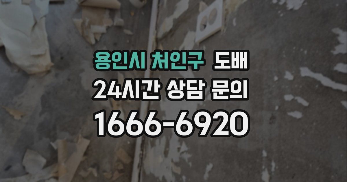 용인시 처인구 도배