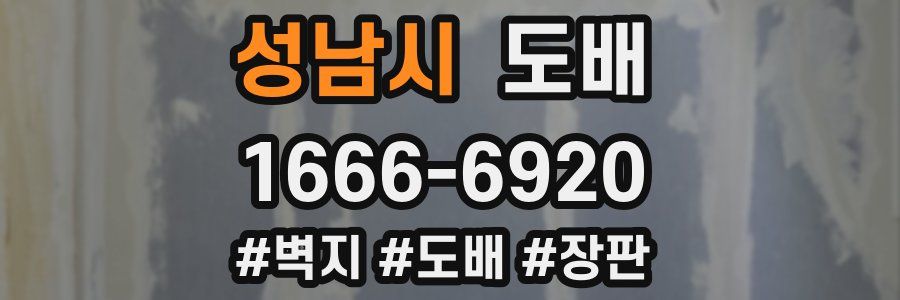 성남시 도배