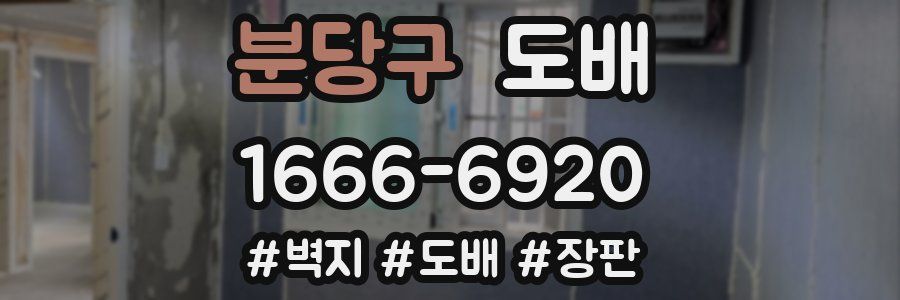 분당구 도배