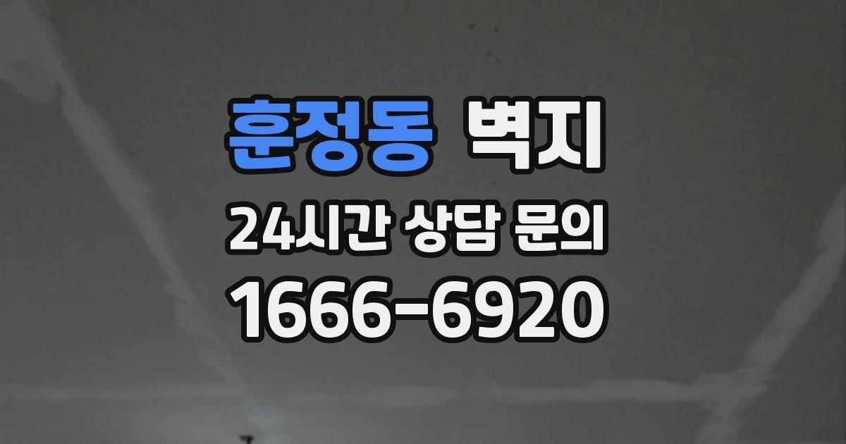훈정동 벽지