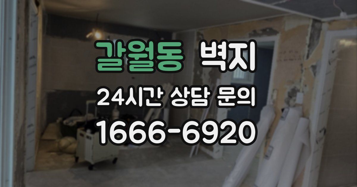 갈월동 벽지