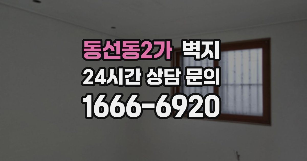 동선동2가 벽지
