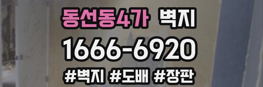 동선동4가 벽지