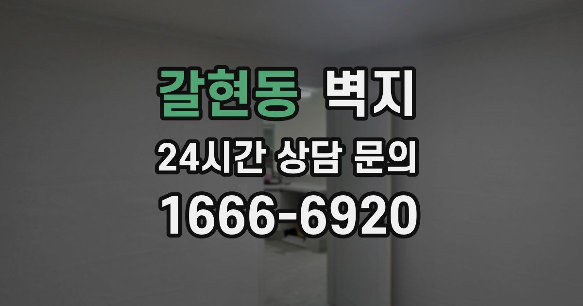갈현동 벽지