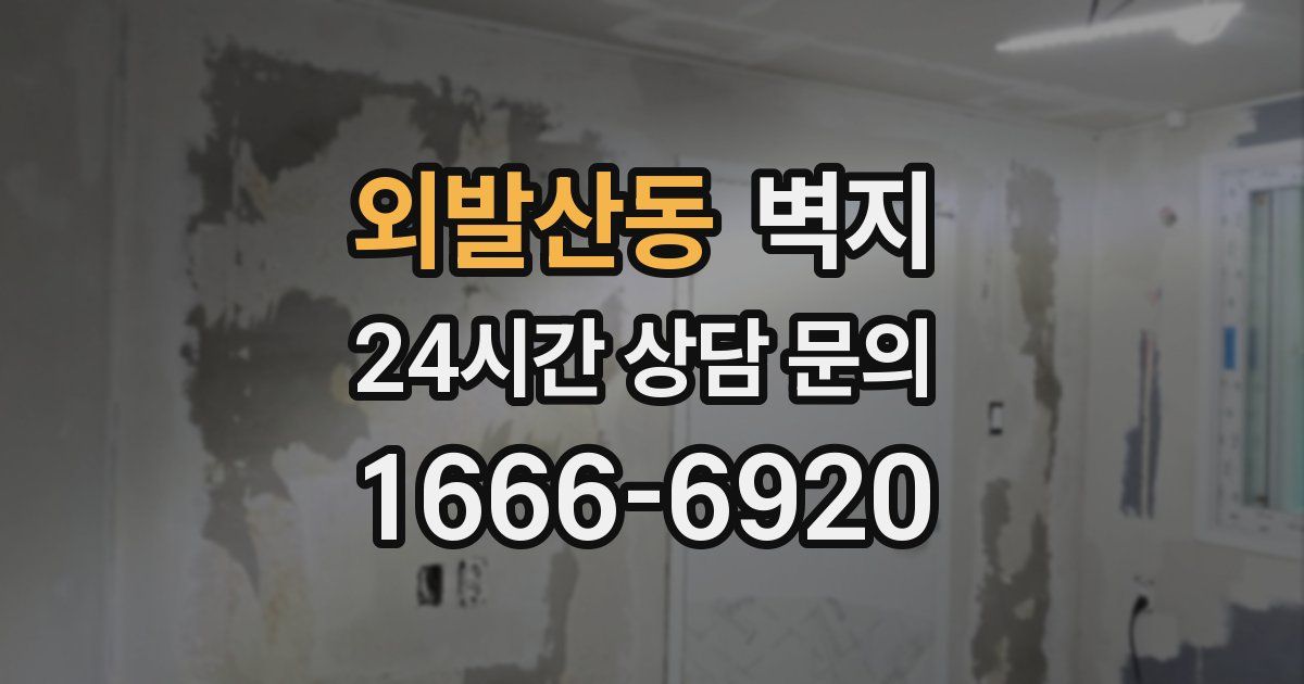 외발산동 벽지