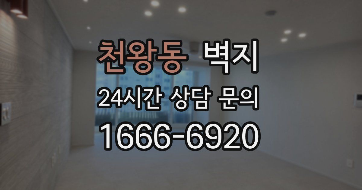 천왕동 벽지