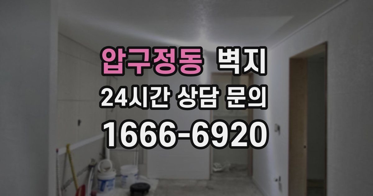 압구정동 벽지