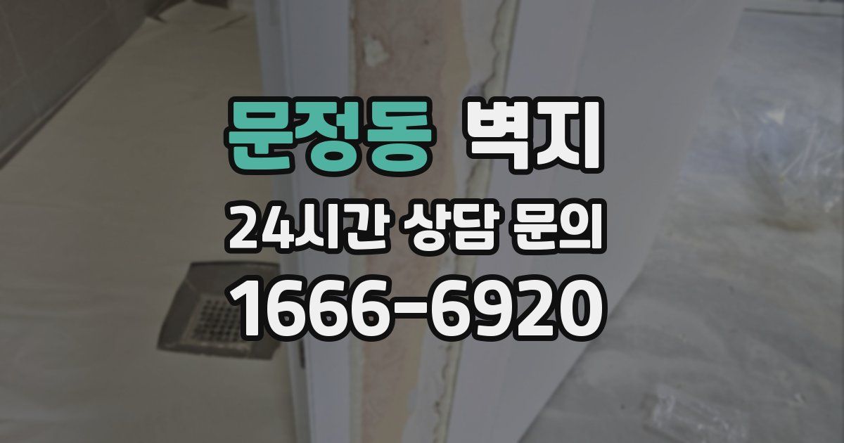문정동 벽지