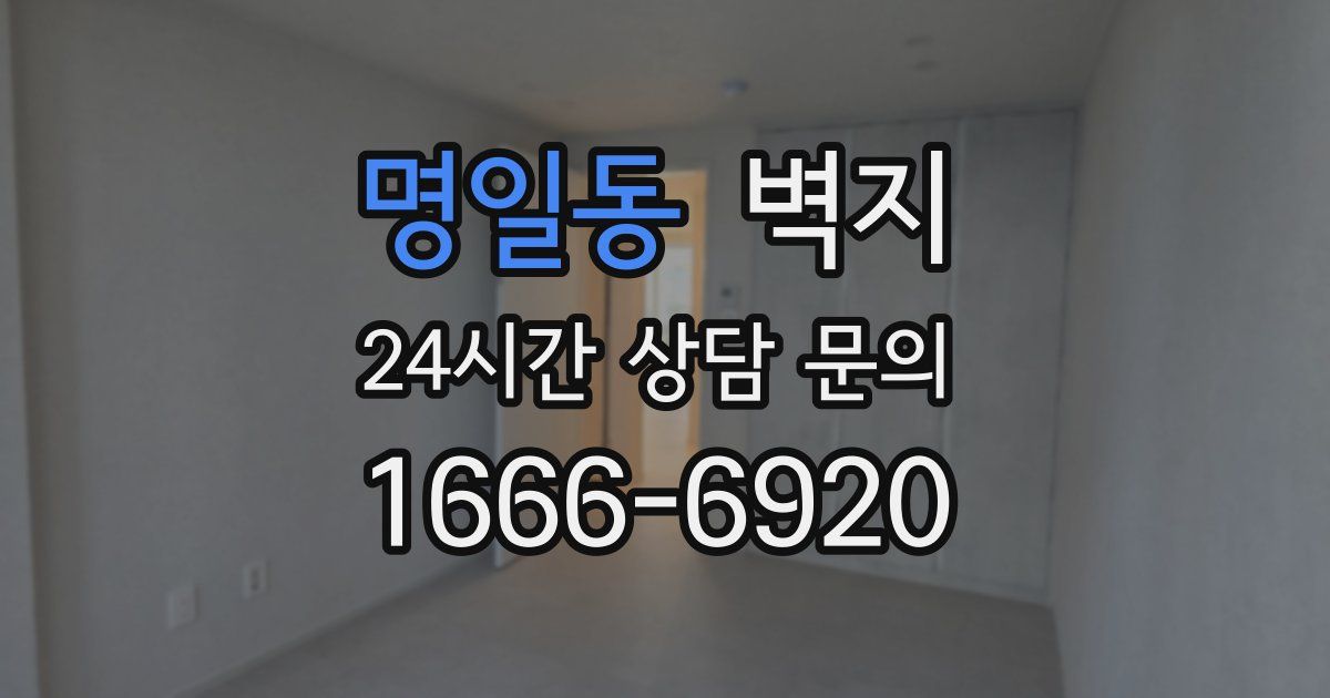 명일동 벽지