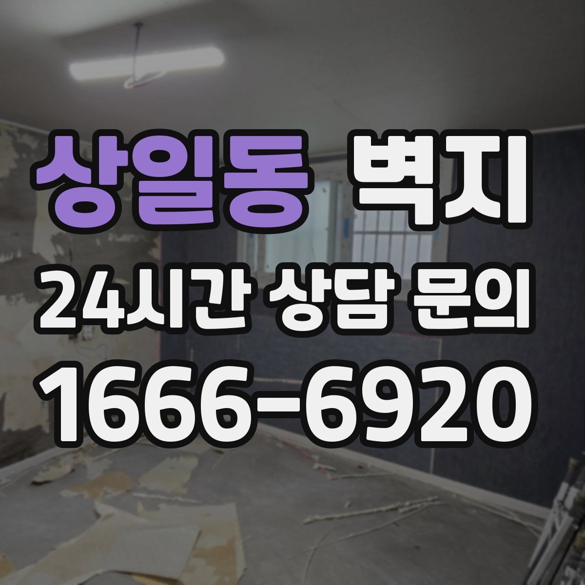 상일동 벽지
