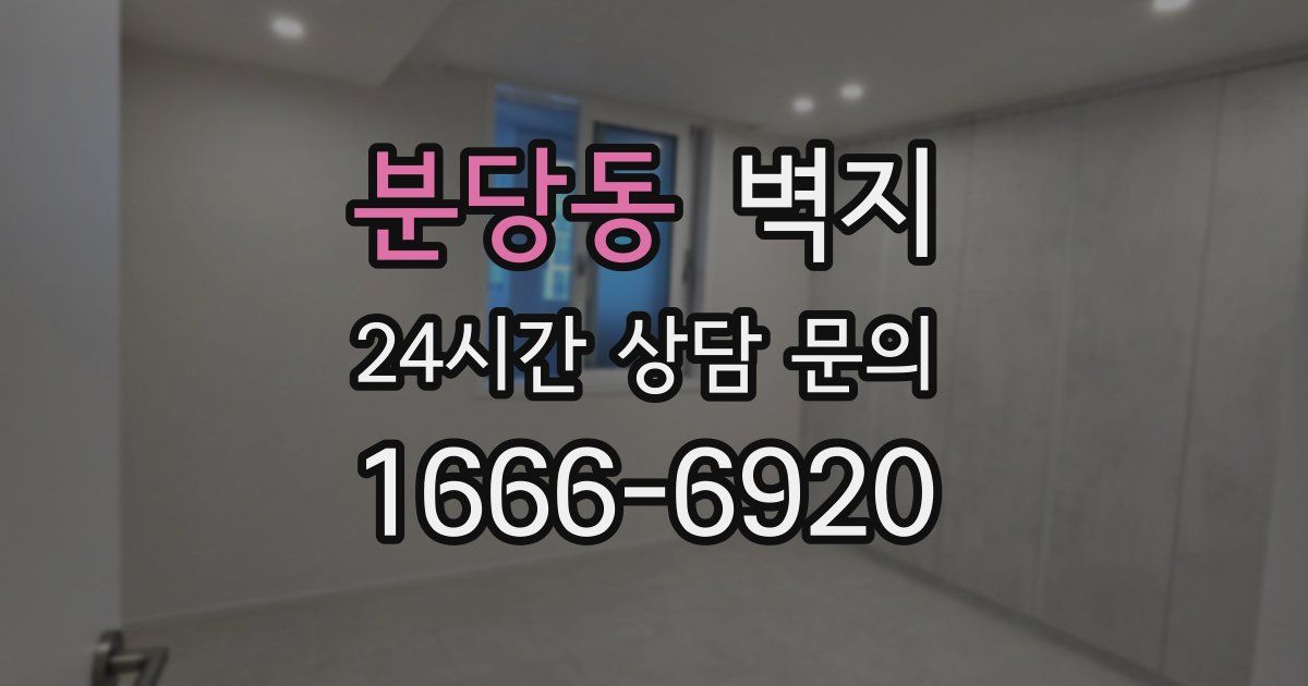 분당동 벽지