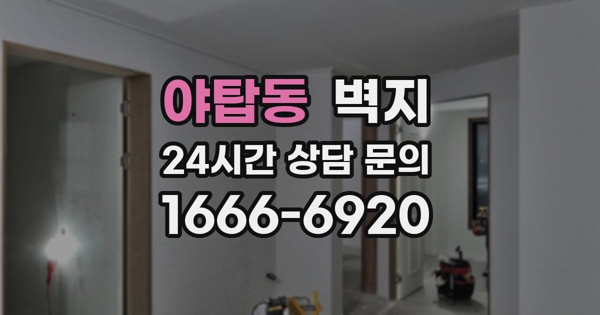 야탑동 벽지