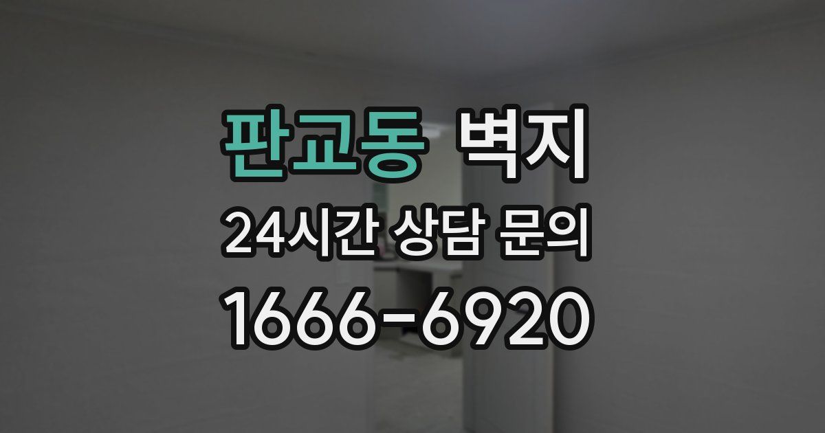 판교동 벽지