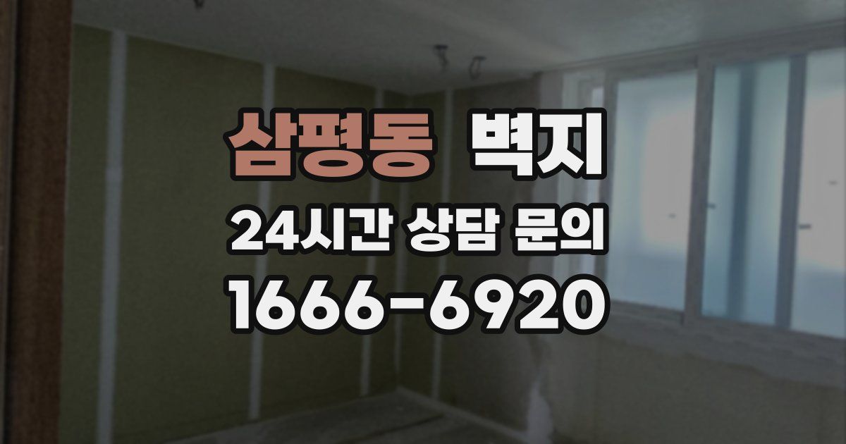 삼평동 벽지