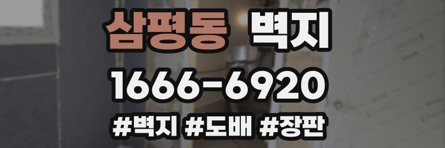 삼평동 벽지