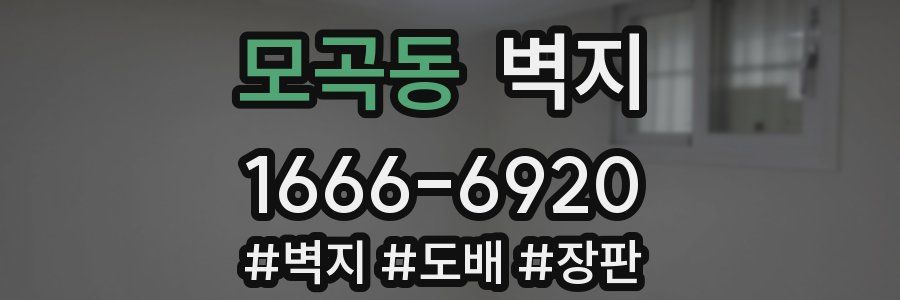 모곡동 벽지