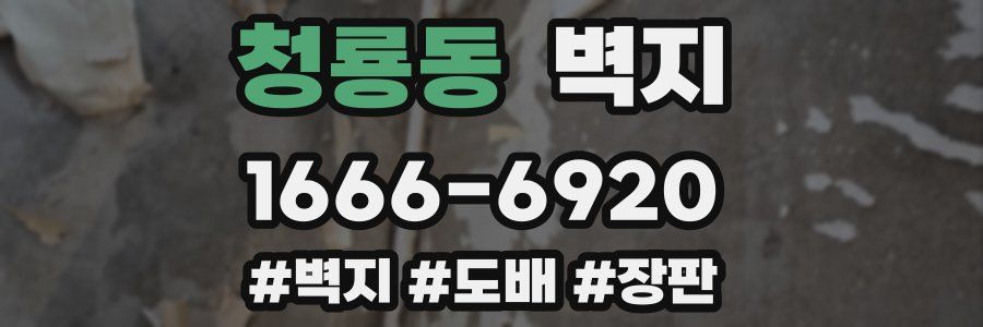 청룡동 벽지