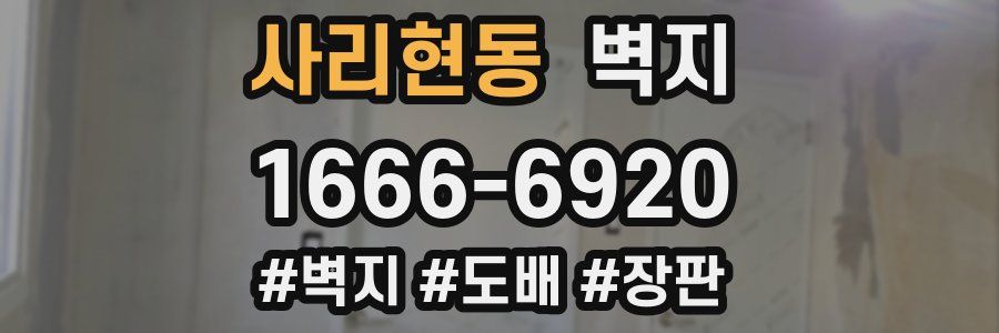 사리현동 벽지