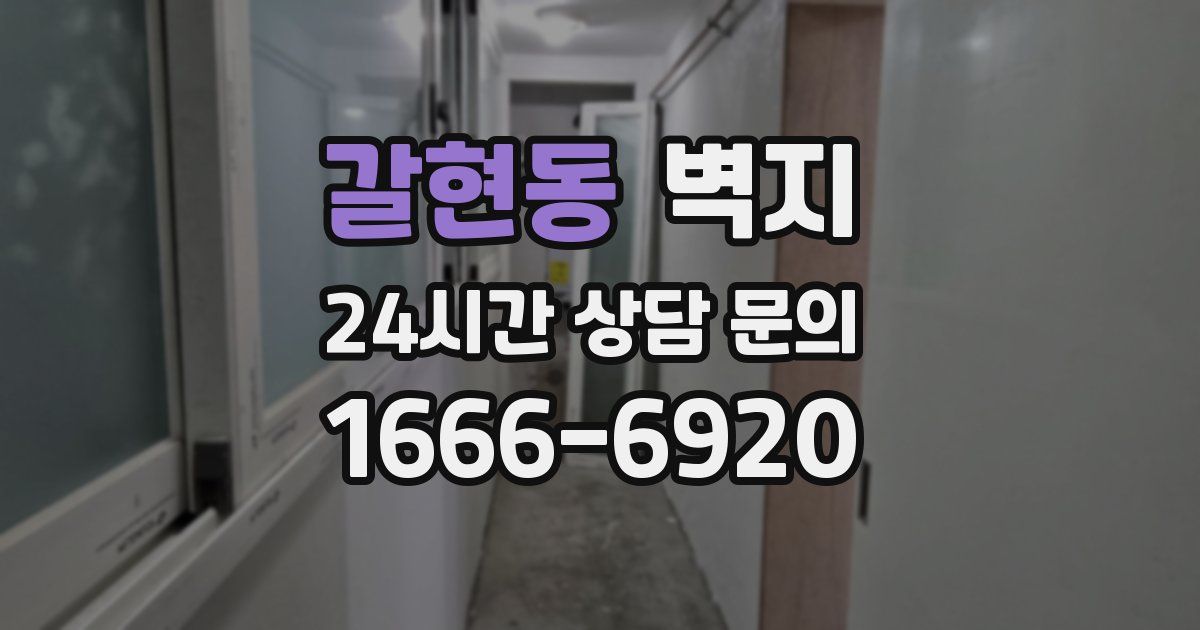 갈현동 벽지