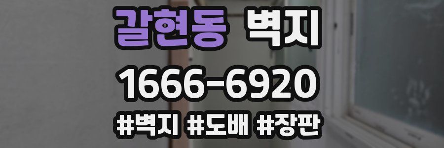 갈현동 벽지