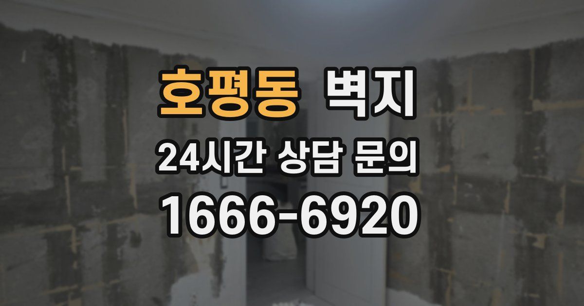 호평동 벽지