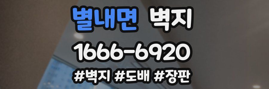 별내면 벽지
