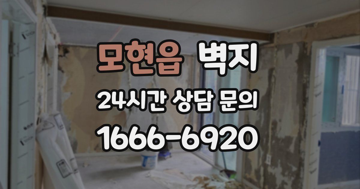 모현읍 벽지