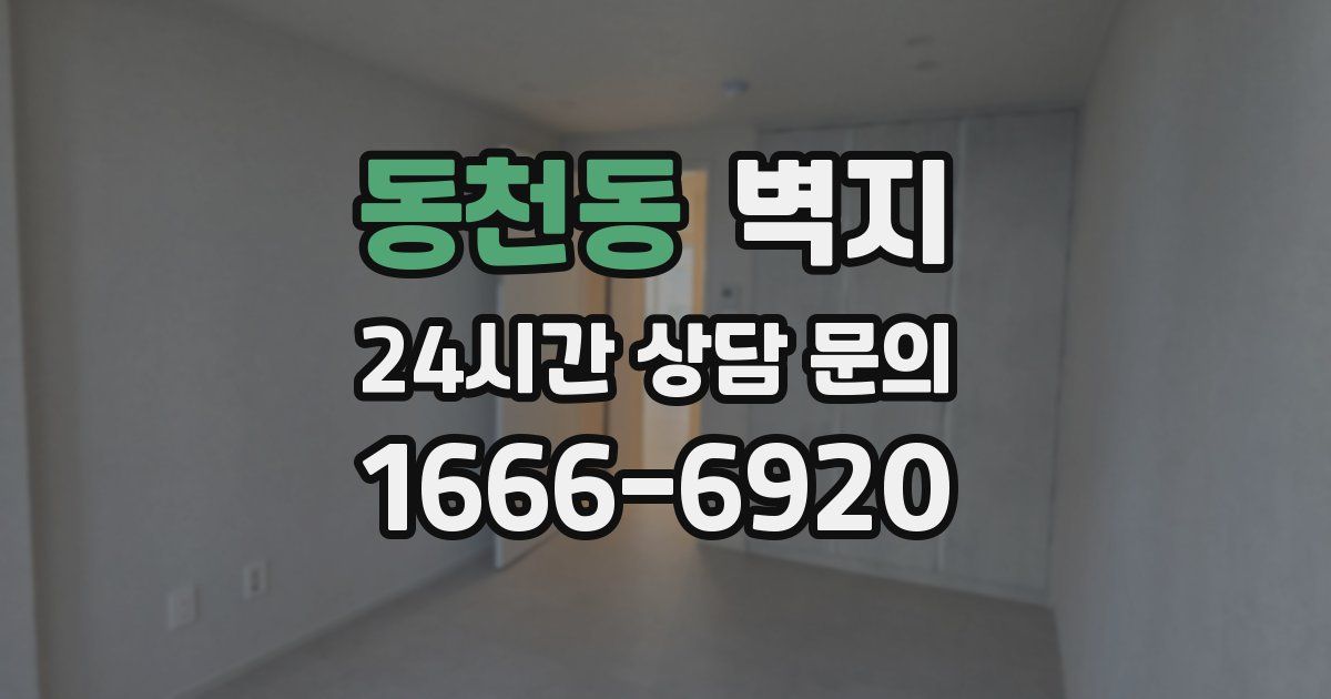 동천동 벽지
