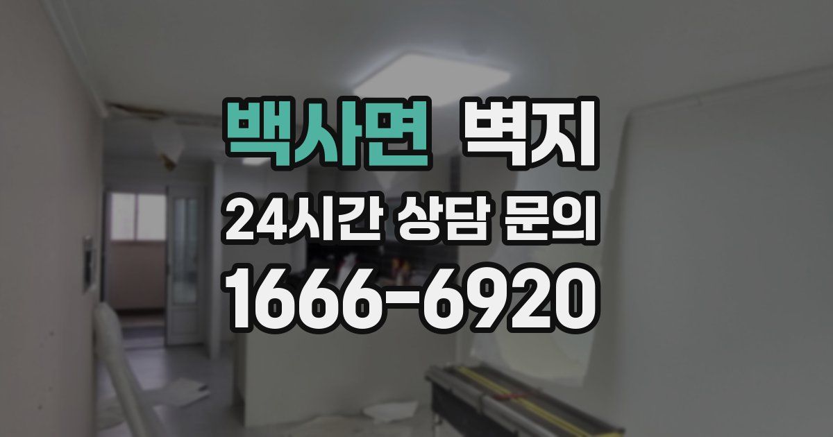 백사면 벽지