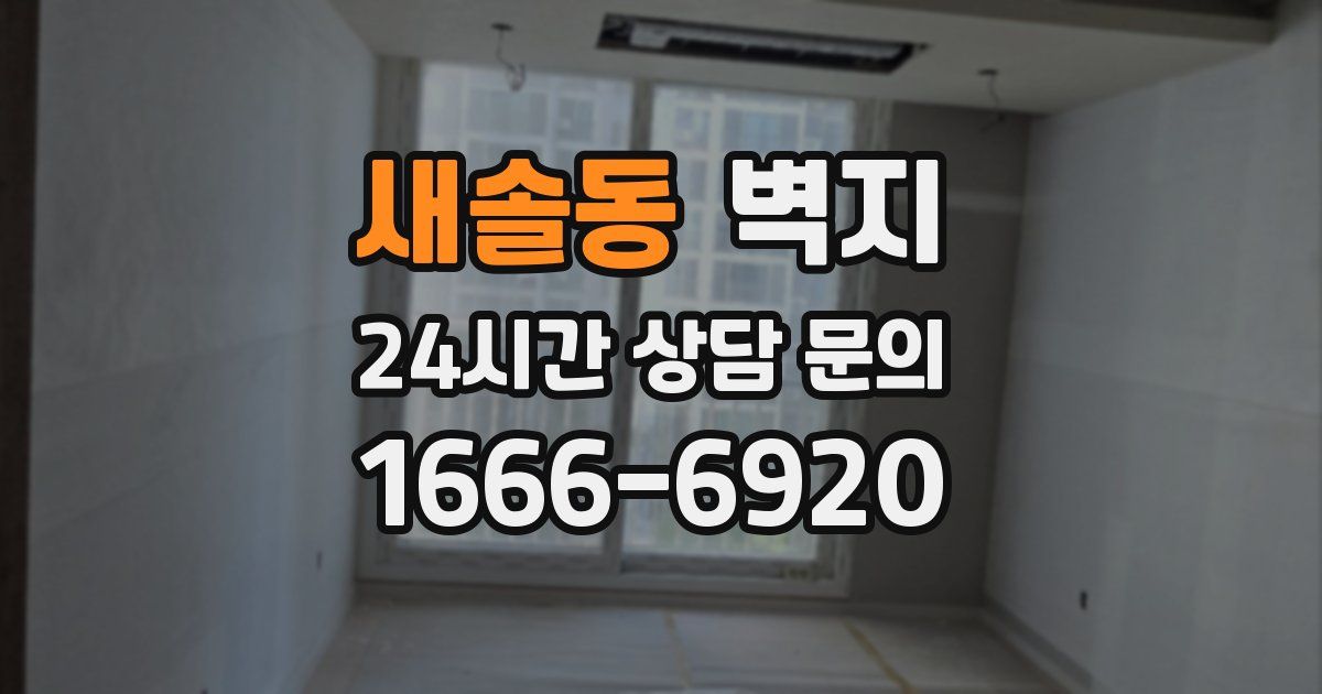 새솔동 벽지