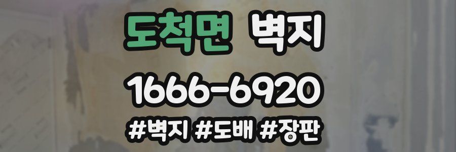 도척면 벽지