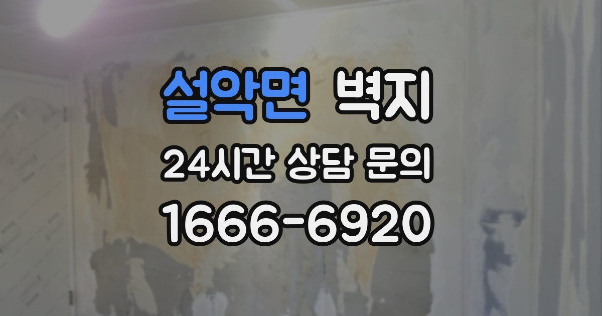 설악면 벽지