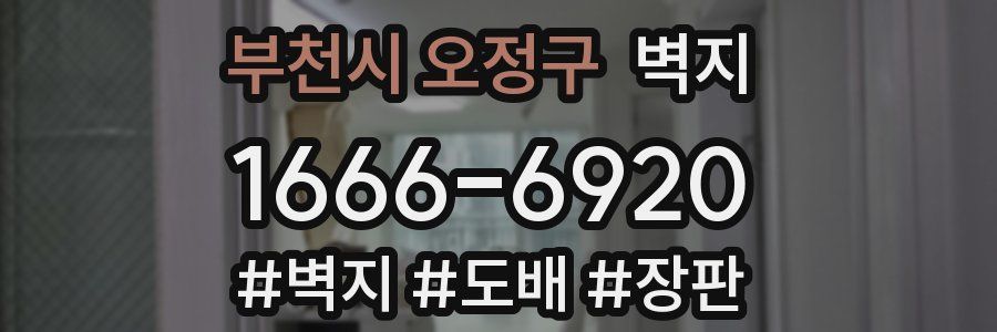 부천시 오정구 벽지