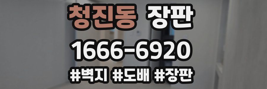 청진동 장판