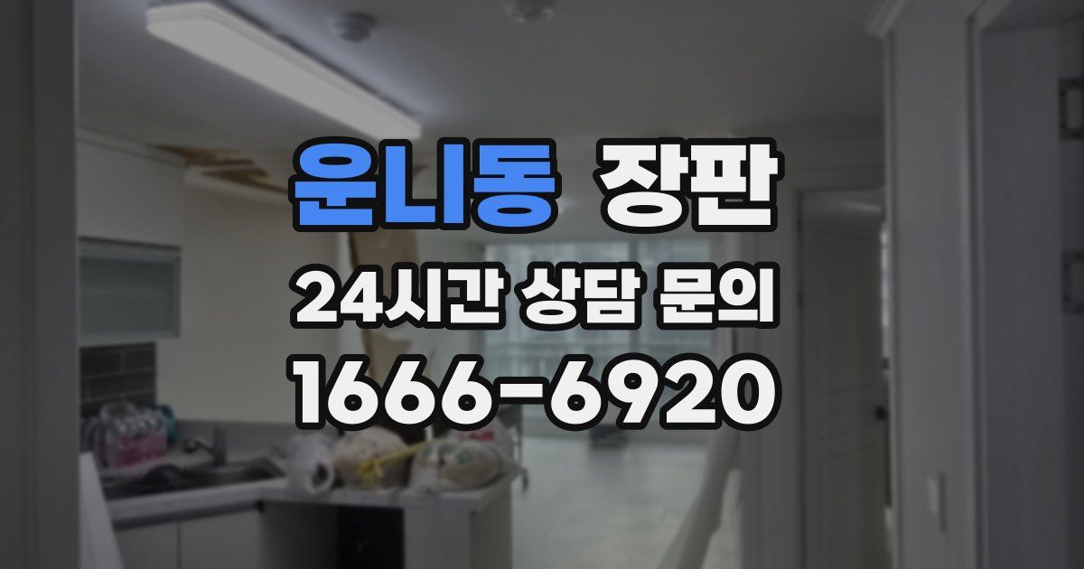 운니동 장판
