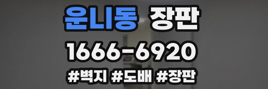 운니동 장판