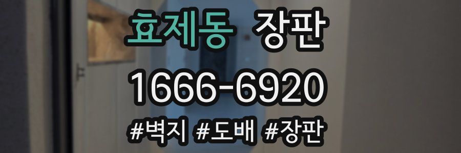 효제동 장판
