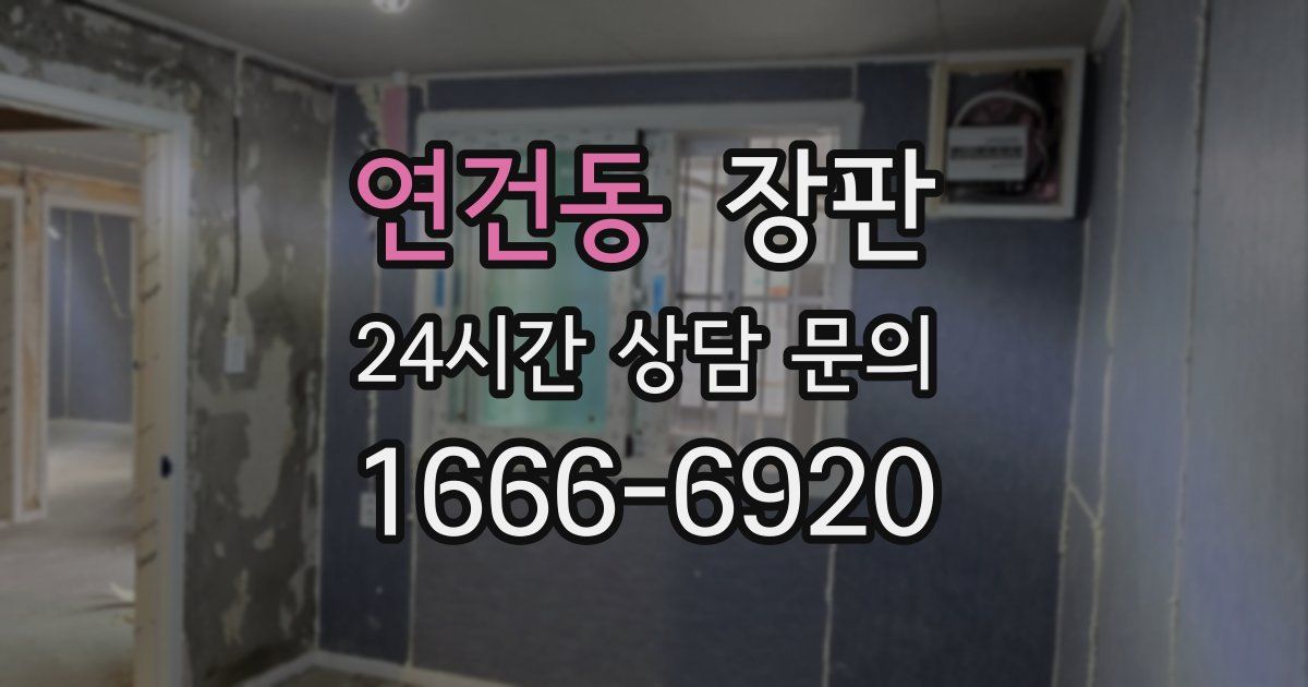 연건동 장판