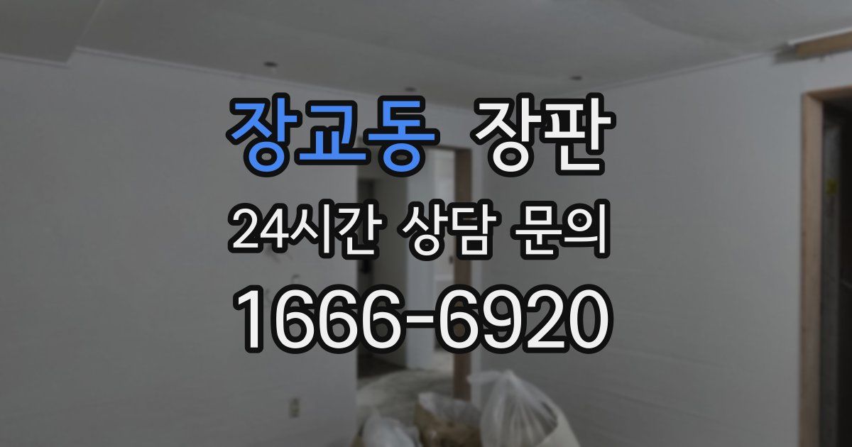 장교동 장판