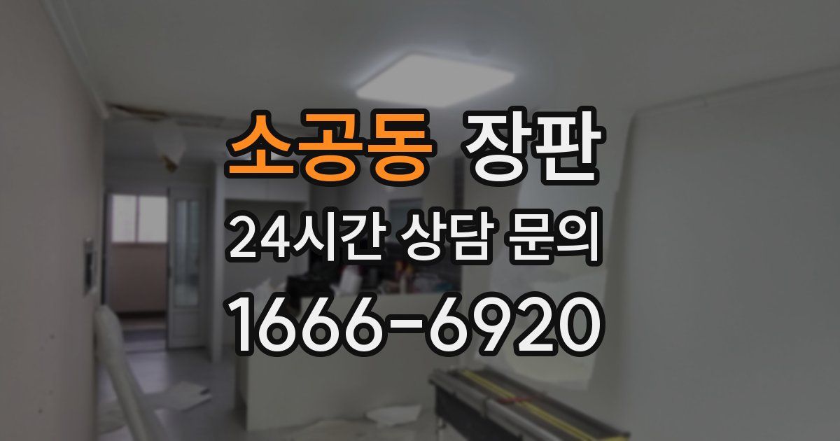 소공동 장판