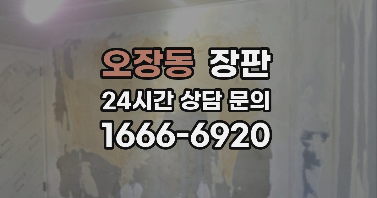 오장동 장판