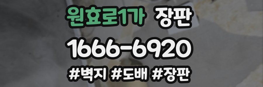 원효로1가 장판