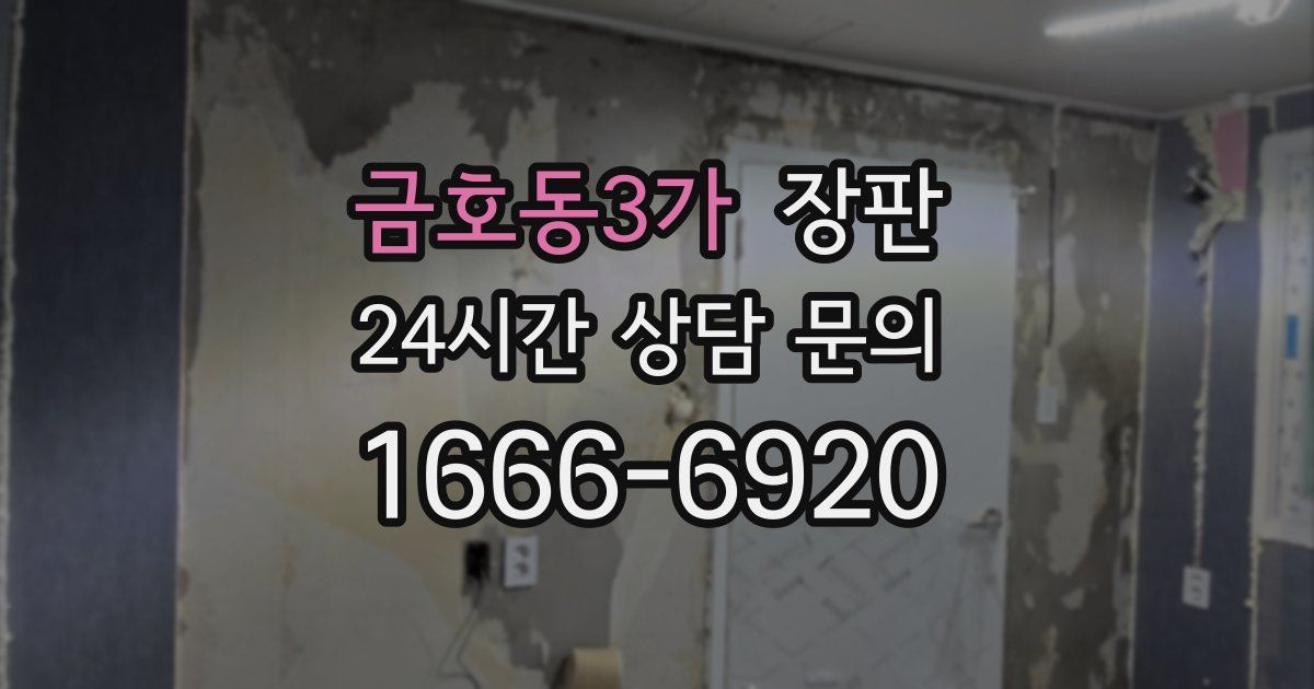 금호동3가 장판
