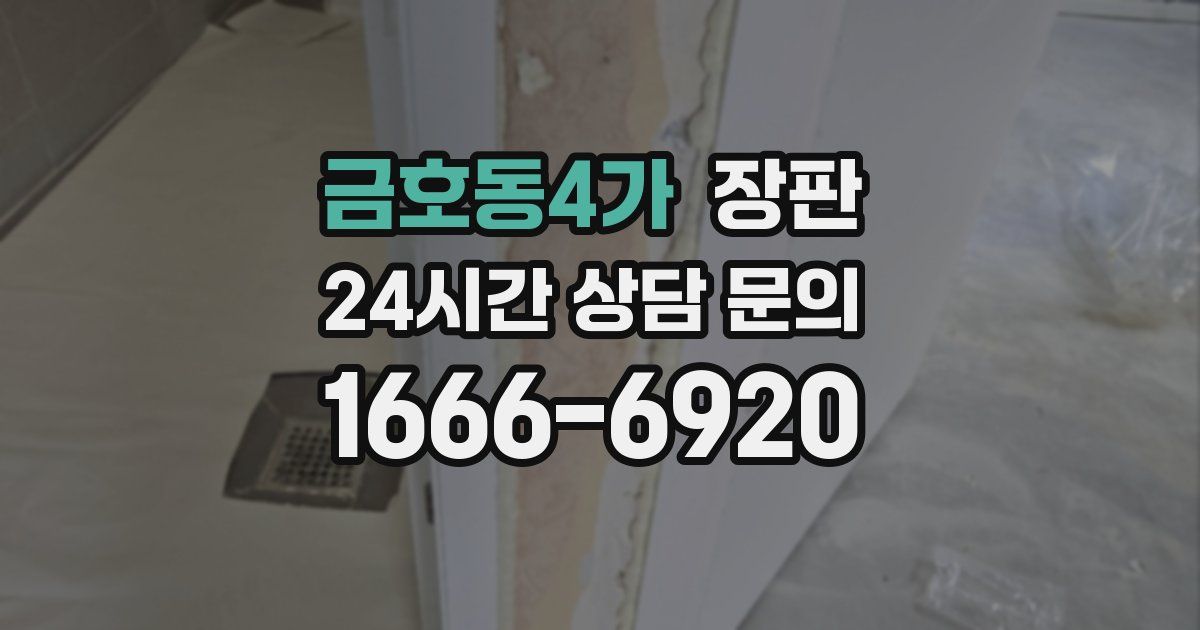 금호동4가 장판