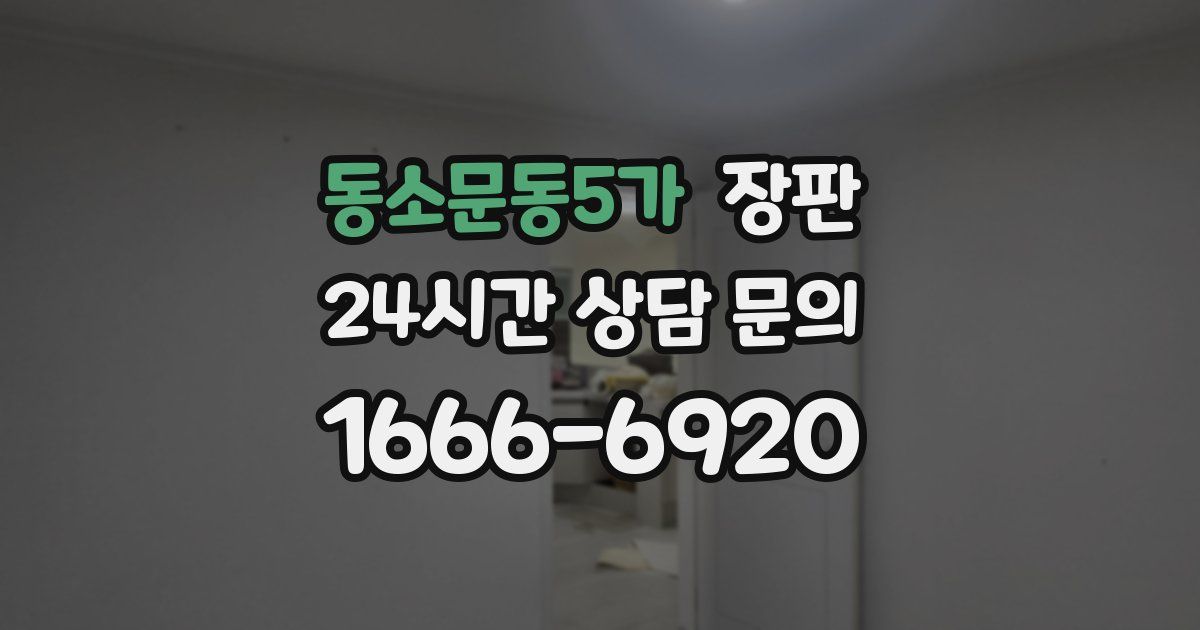 동소문동5가 장판