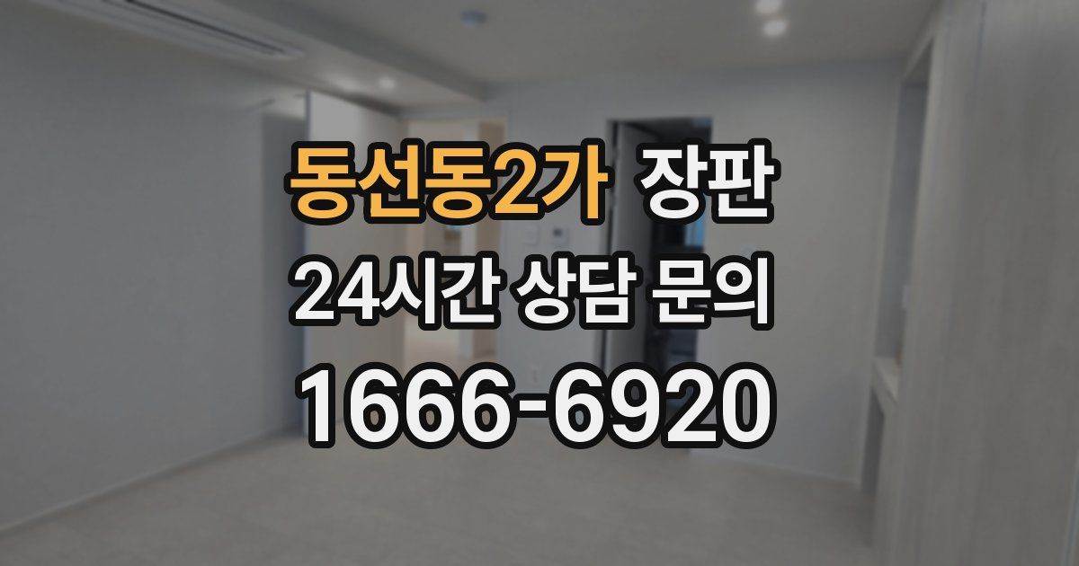 동선동2가 장판