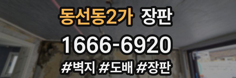 동선동2가 장판